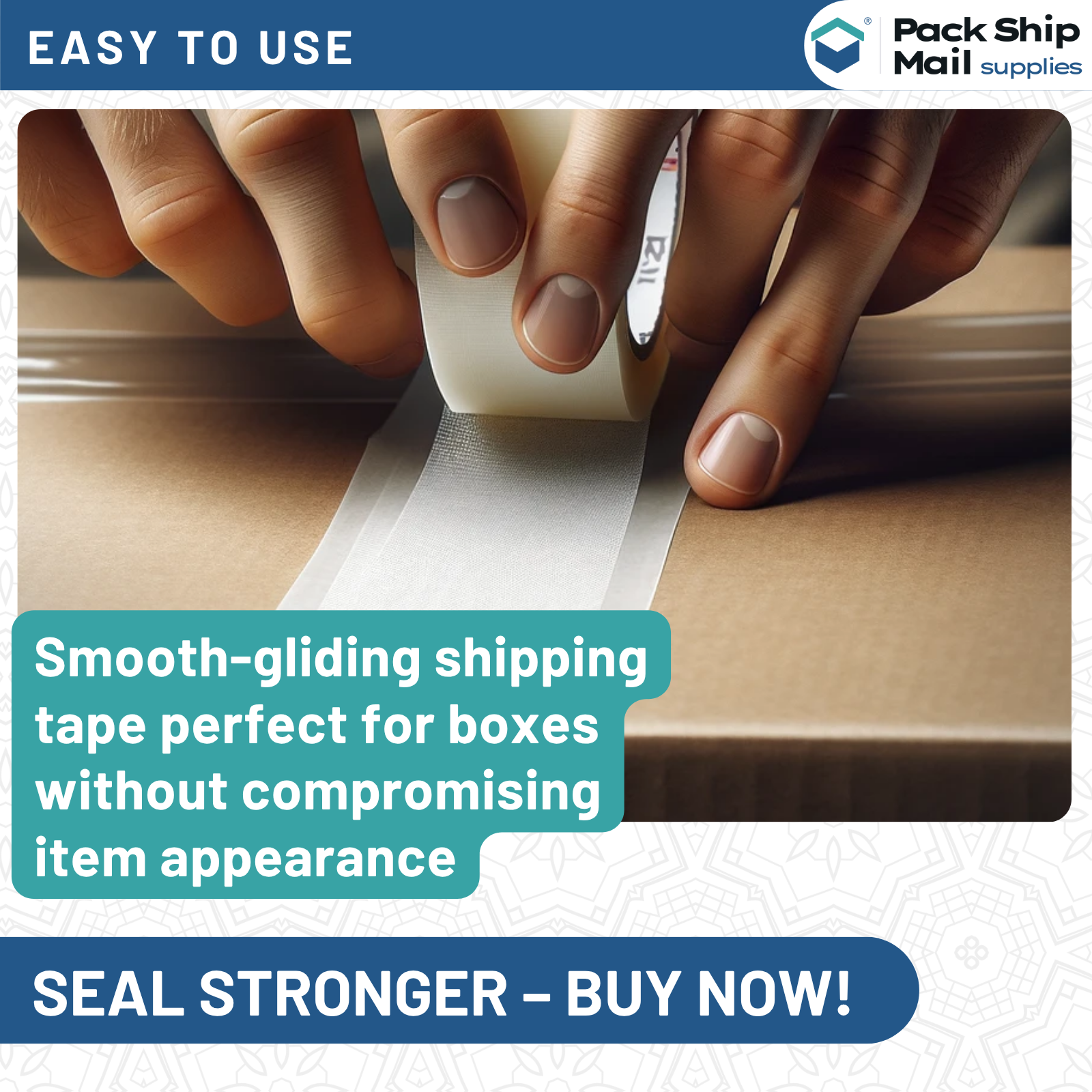 3" x 110 Yards Carton Sealing Packing Tape 2 MIL White 24 Rolls per Case