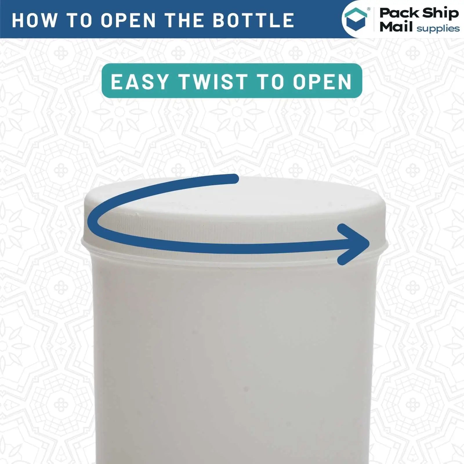 The image showcases a case containing 512 2 oz white ointment jars.