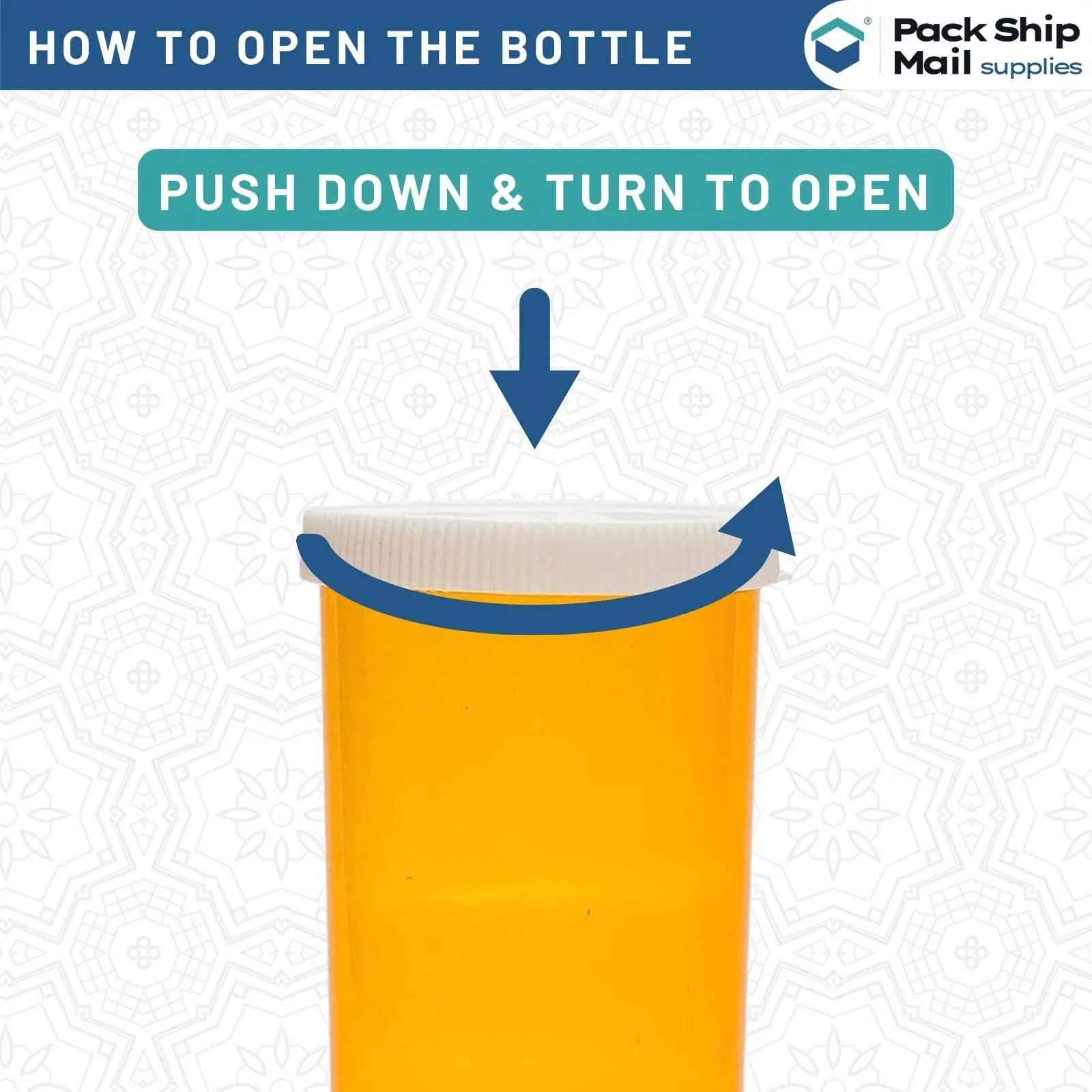 The image showcases 40 Dram Amber Snap Cap Vials, neatly arranged in a case containing 440 units.