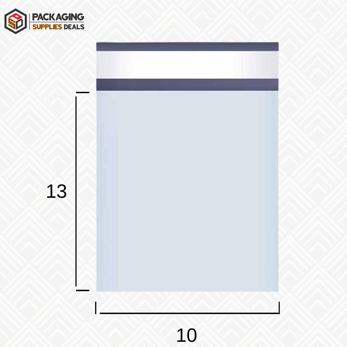 Image: 10x13 inch Poly Mailers, 5000 Per Case - Ideal for shipping and packaging.