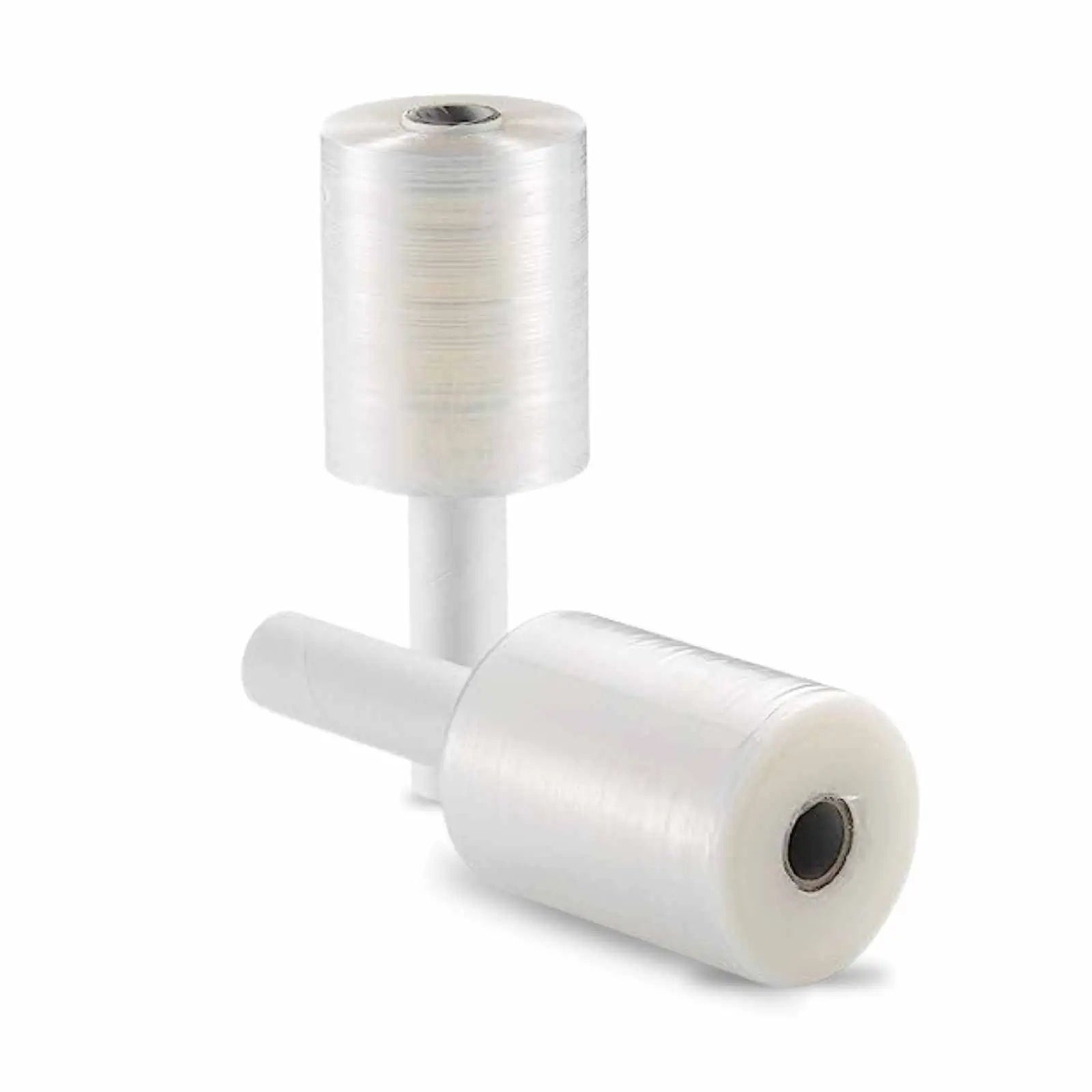 Case of 18 rolls, each containing 3" x 1000' 80 Gauge Extended Core Stretch Film.