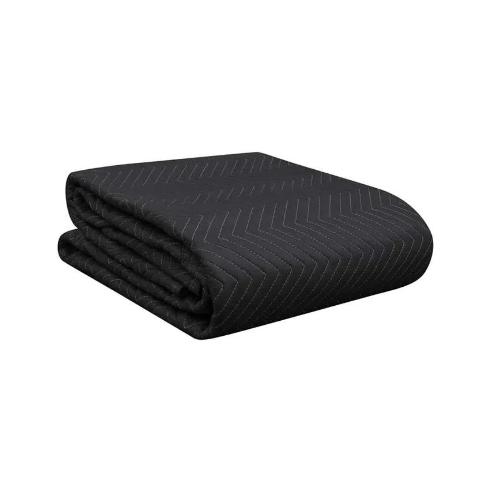Bundle of 1 black moving blankets, each measuring 72" x 80" and weighing 55 pounds. Ideal for protecting furniture during moves or storage.