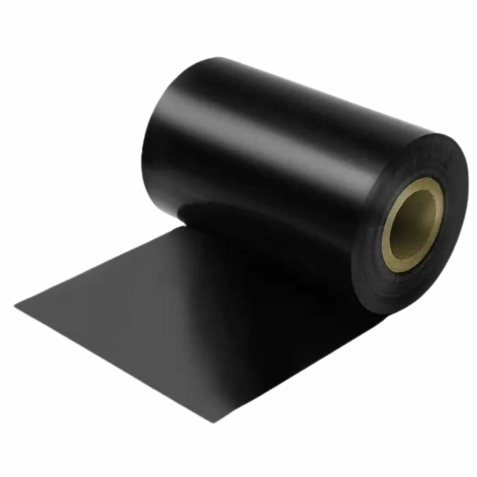 Image of a single roll of 4.33-inch by 1476-foot Black Zebra Compatible Thermal Transfer Ribbon, packaged in a case. Ideal for thermal printing applications.