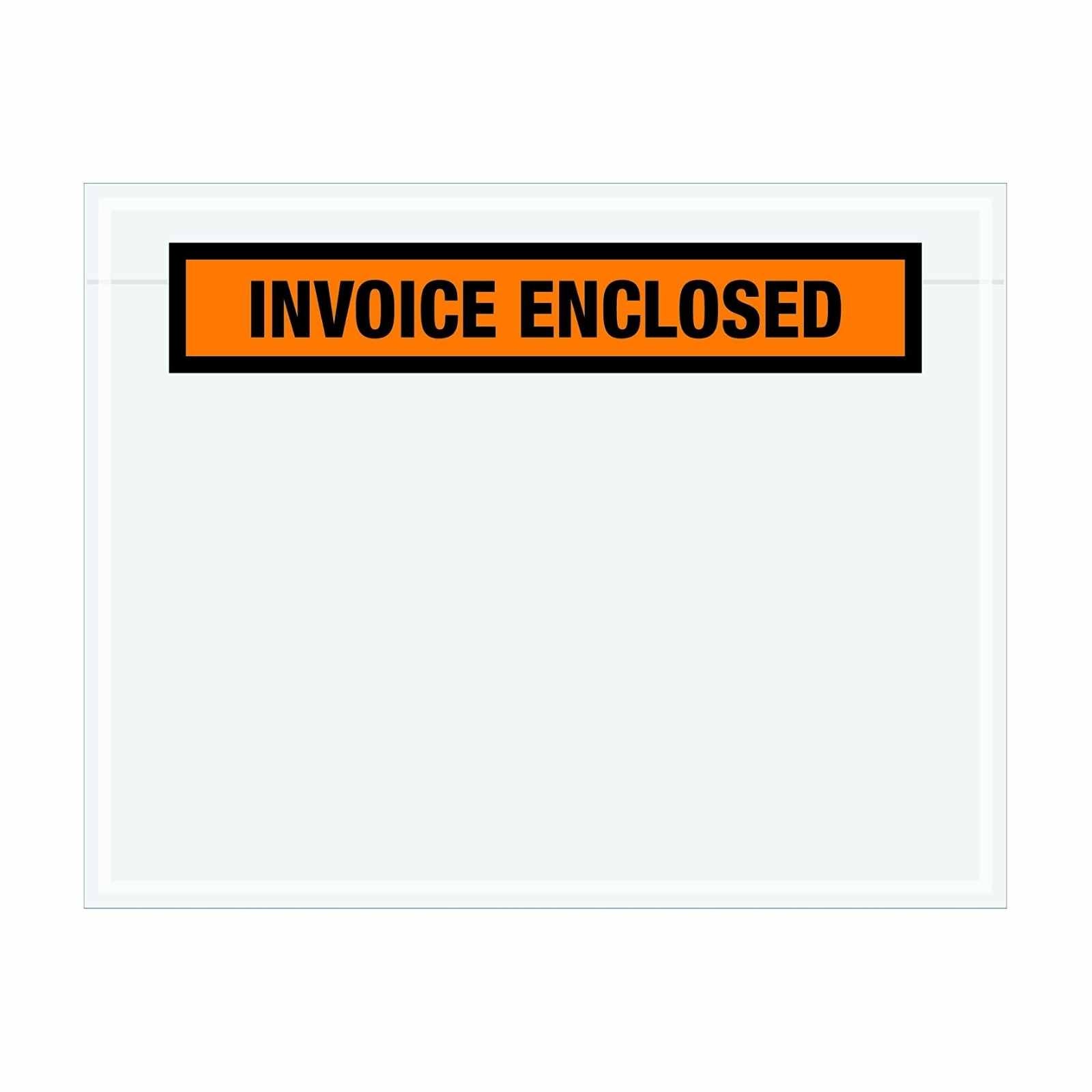4.5 x 5.5 Invoice Enclosed Envelope (Panel Face) 100 Per Case