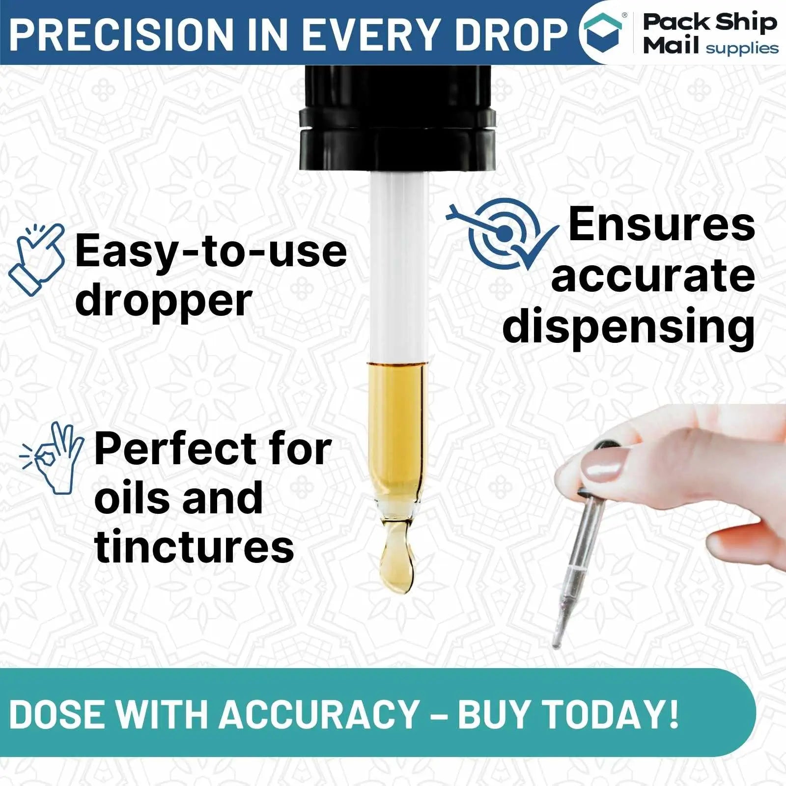 2 Oz Amber Dropper Bottle 25 Per Case