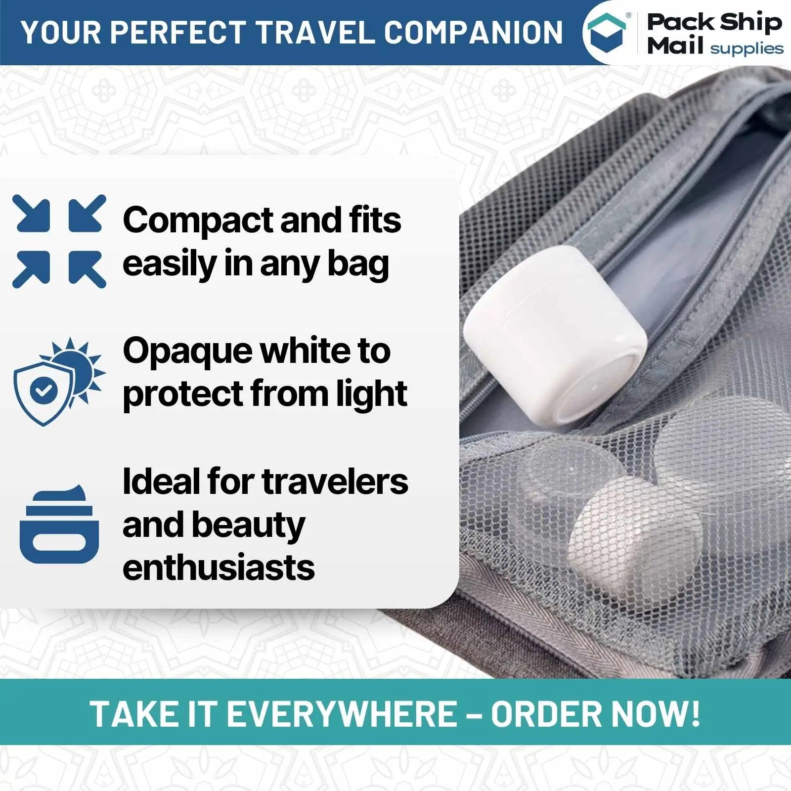 The image showcases a case containing 12 white ointment jars, each with a 2 oz capacity.