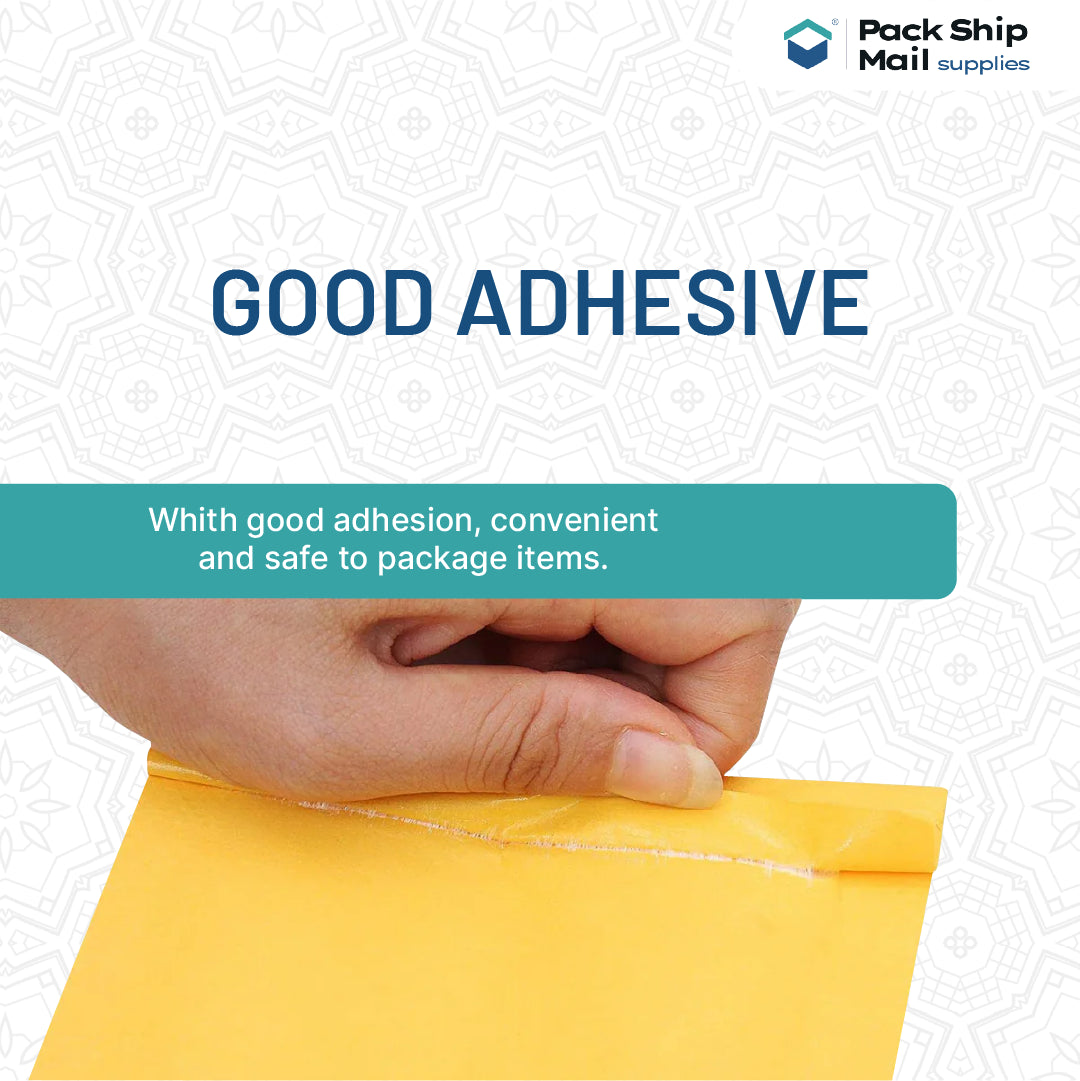 4 x 8 - #000 Self-Seal Kraft Bubble Mailers 500 Per Case