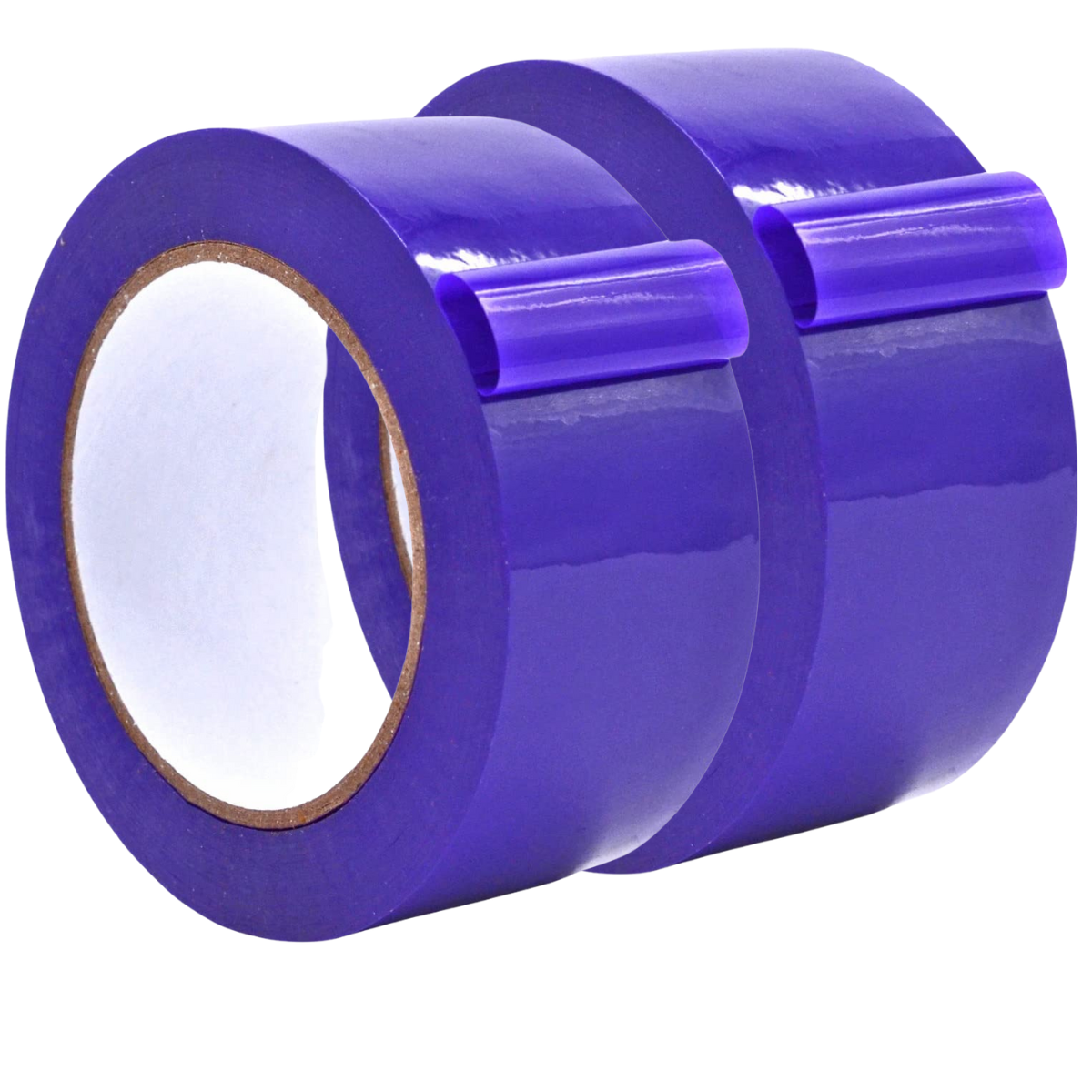 Image showing a case of 24 rolls of 3-inch by 110-yard 2 MIL purple carton sealing packing tape.
