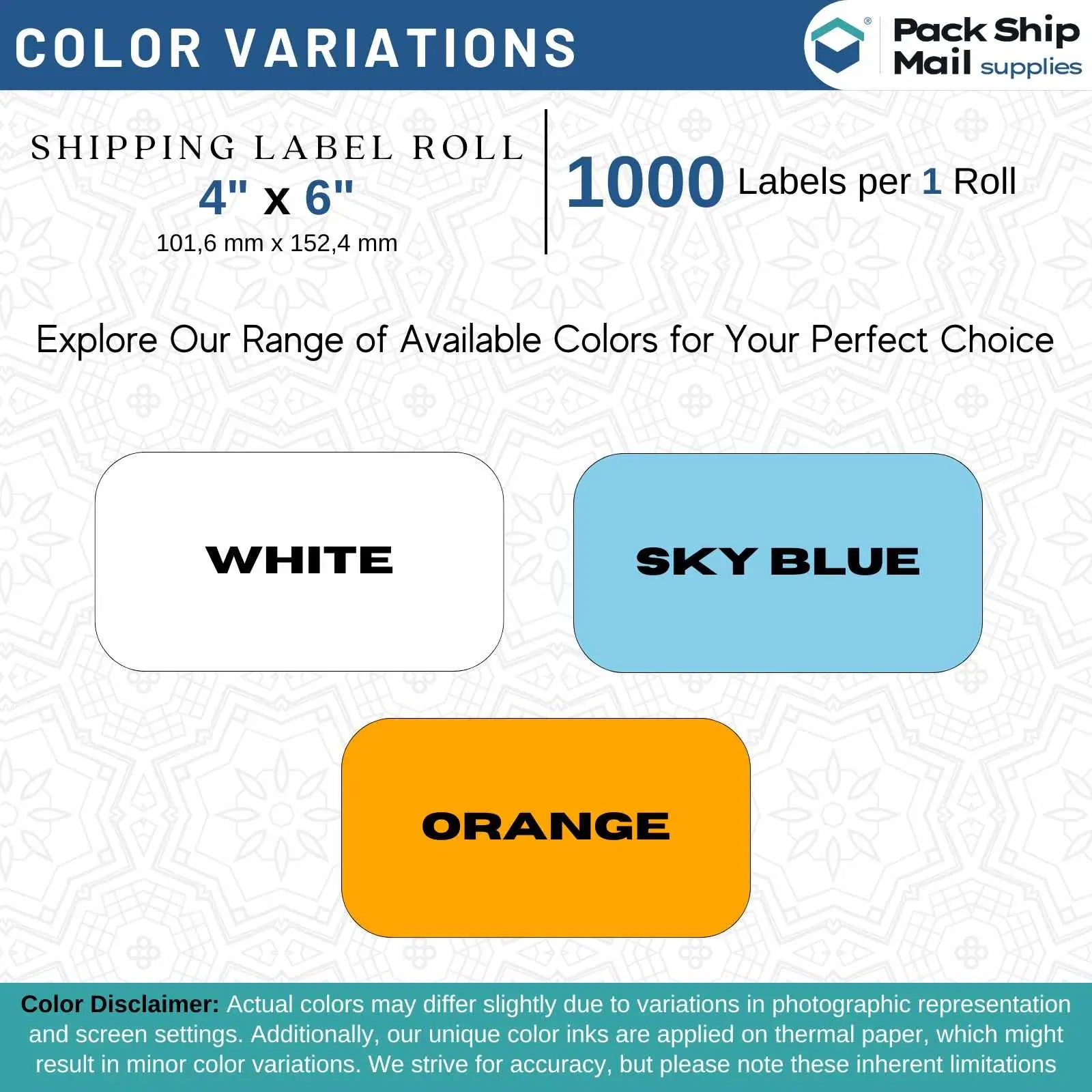 Twenty-four rolls of 4" x 6" white direct thermal transfer labels with a 3" core, efficiently packaged in a case, showcasing volume and quality for extensive use.