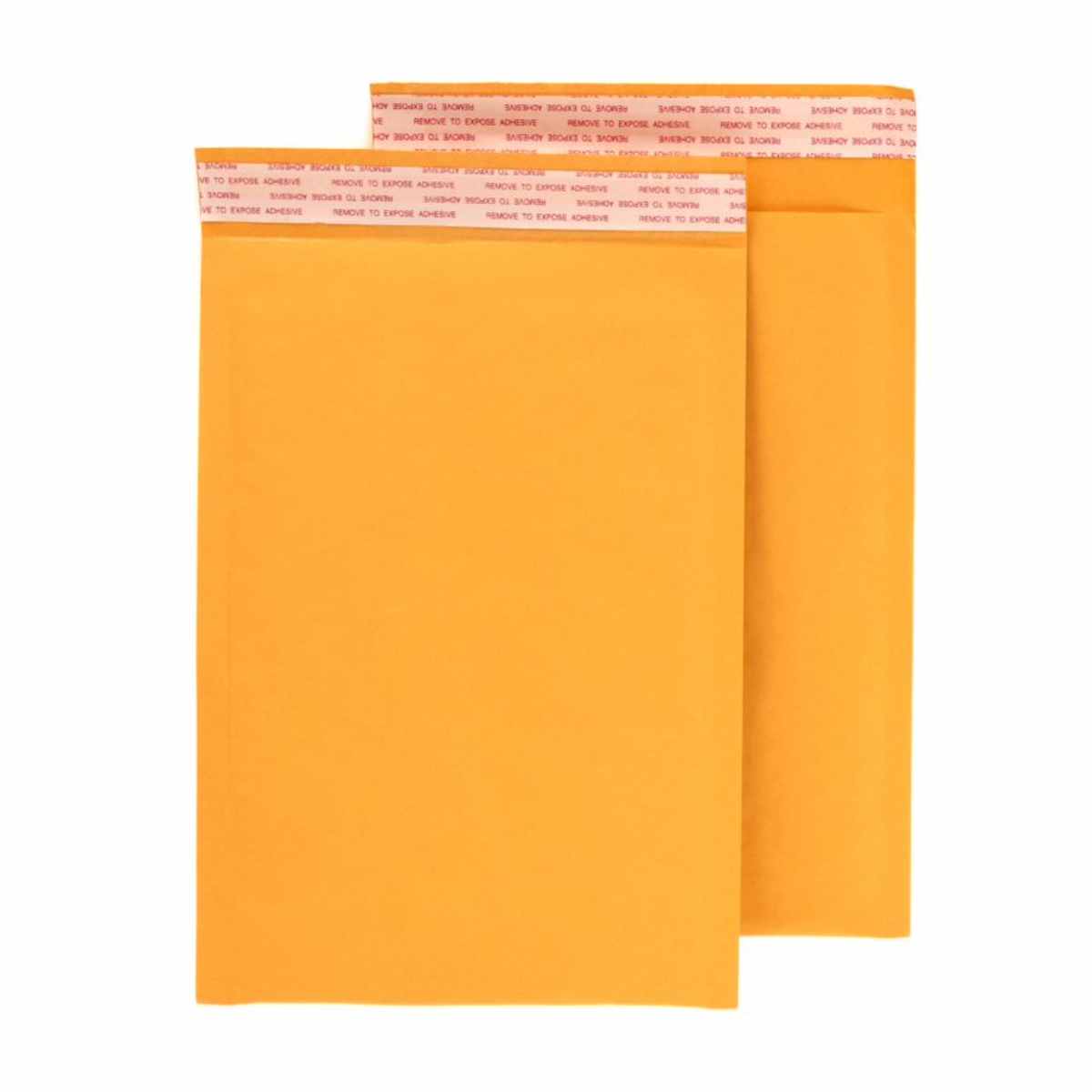 250 self-seal Kraft bubble mailers, size 6.5" x 10", in case. Ideal for secure shipping and protection.