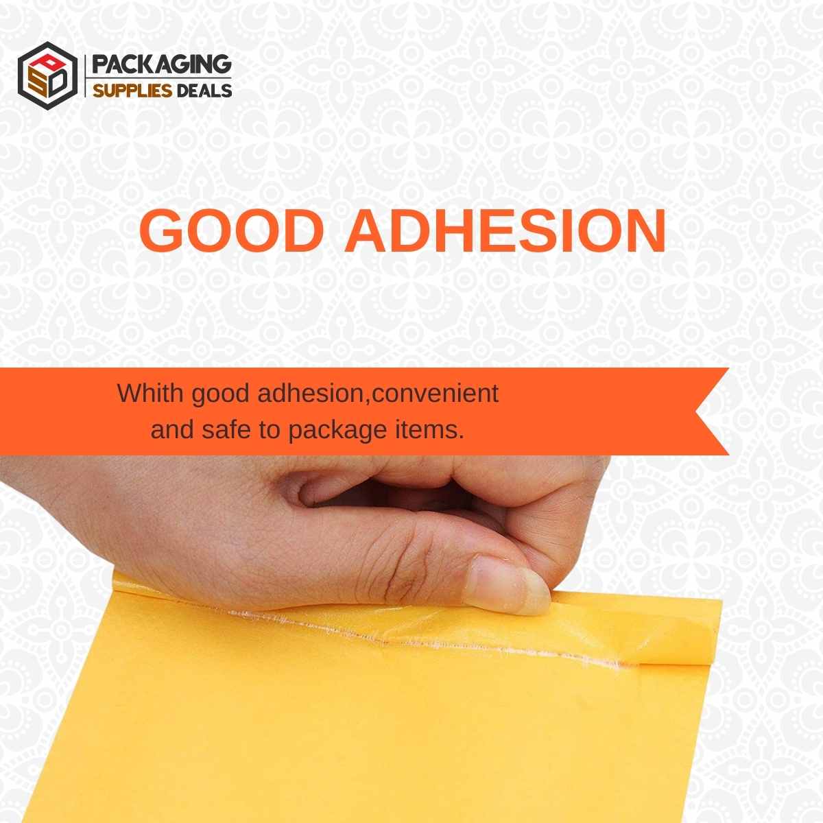 Image of 4 x 8 - #000 Self-Seal Kraft Bubble Mailers, 1000 Per Case