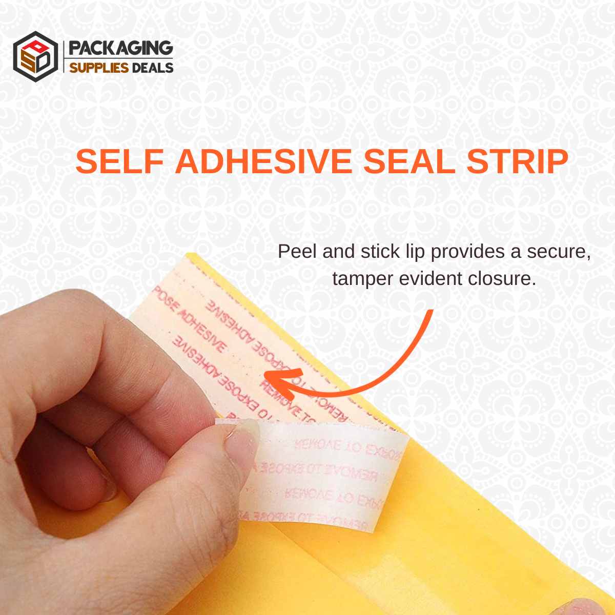Image of 4 x 8 - #000 Self-Seal Kraft Bubble Mailers, 1000 Per Case
