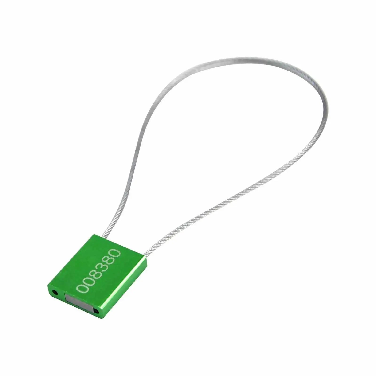 Image of Green Cable Seals: 14 inches in length, 2mm thickness, sold in cases of 20.