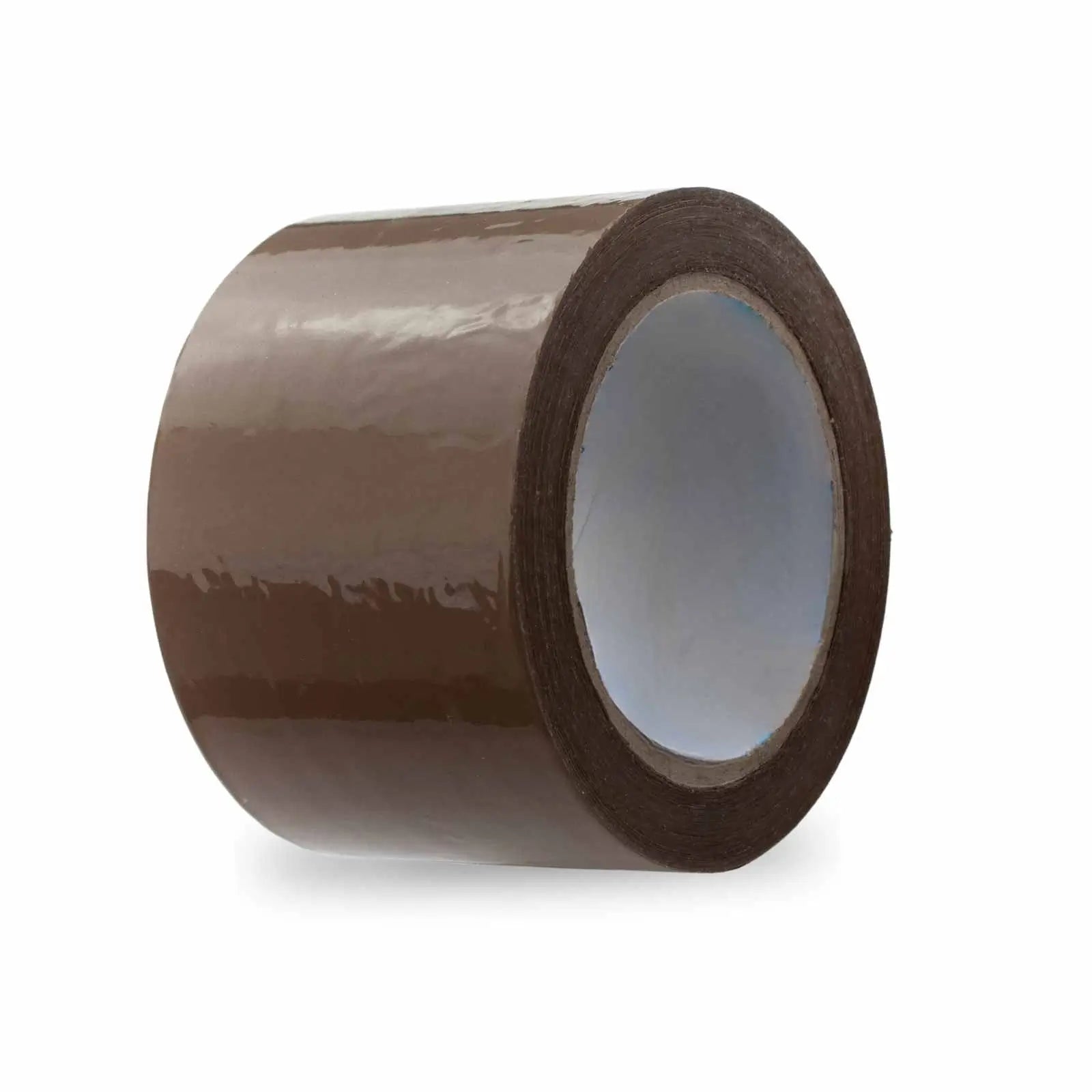 The image showcases a case containing 24 rolls of 3" x 110 yards tan packing tape, each with a thickness of 2 MIL. Perfect for efficient carton sealing and packaging needs.
