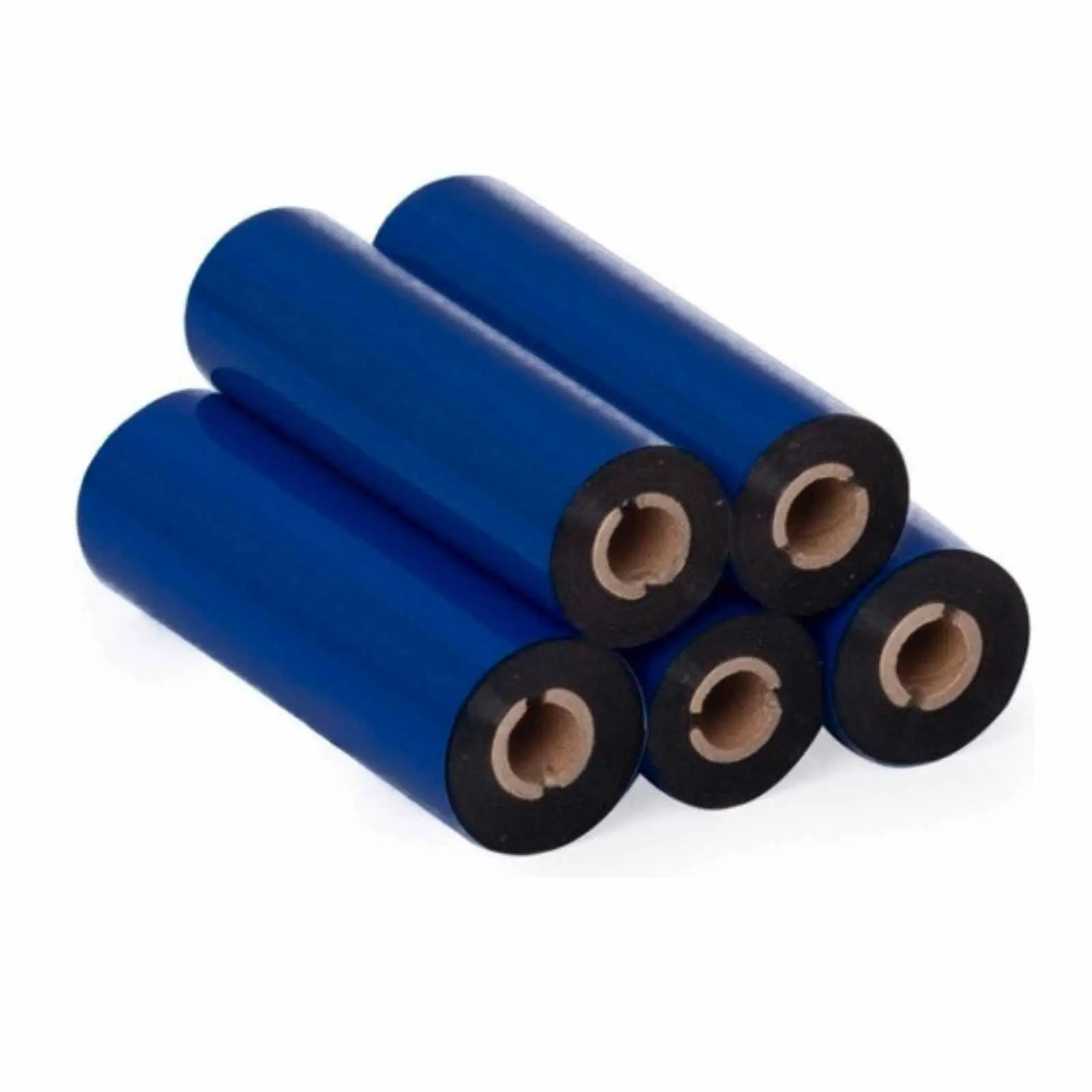 Image: 4.33-inch by 244-foot Black Zebra Compatible Thermal Transfer Ribbon, 40 Rolls Per Case.